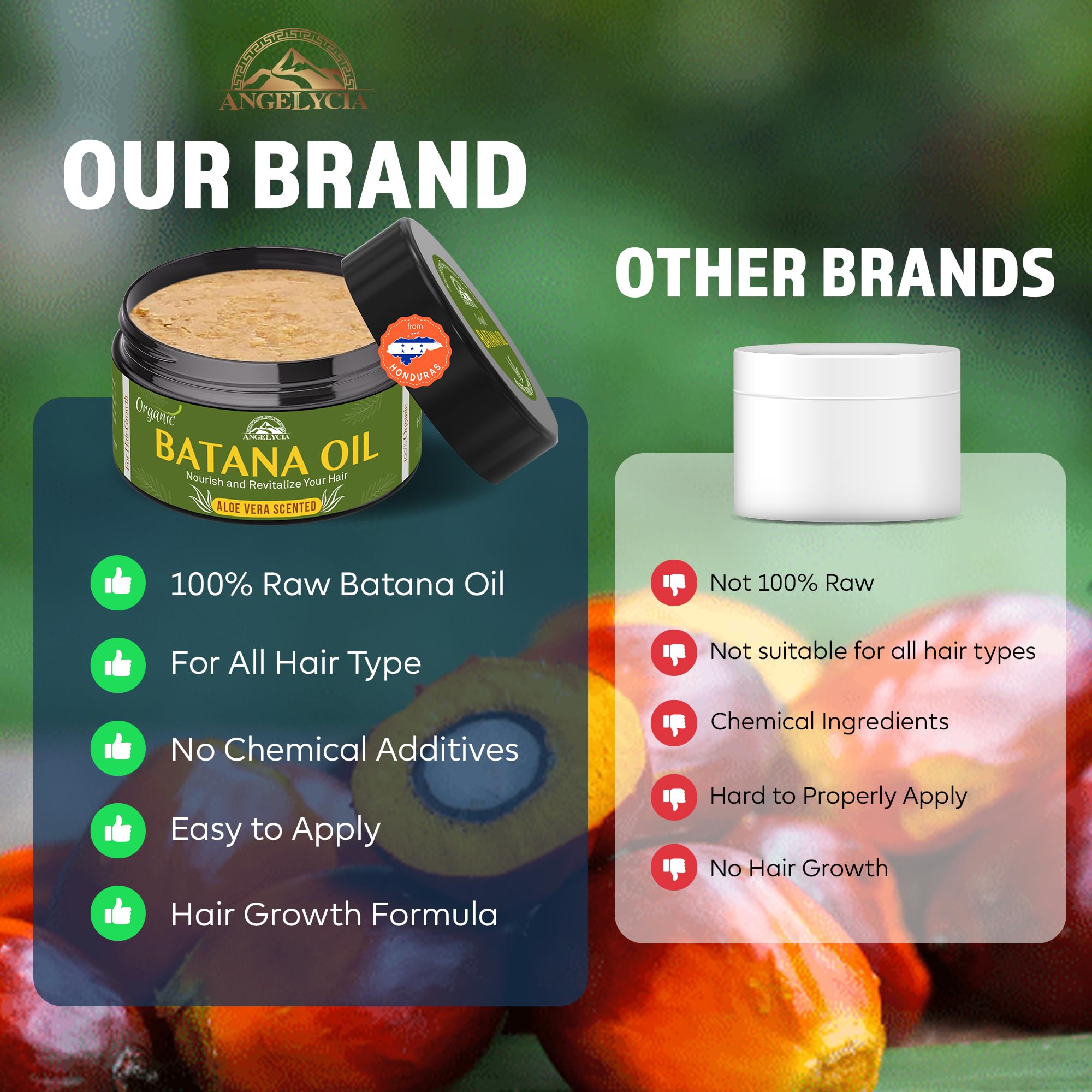 ANGELYCIA Batana oil color-safe formula protects color-treated hair.