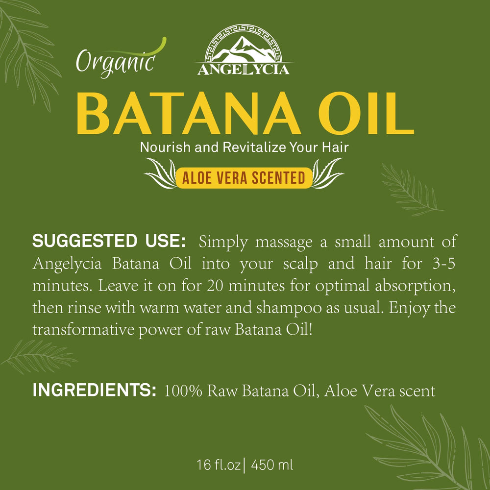 ANGELYCIA Batana oil provides deep hydration for dry skin.