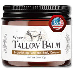 ANGELYCIA beef tallow jar ideal for dry skin care.