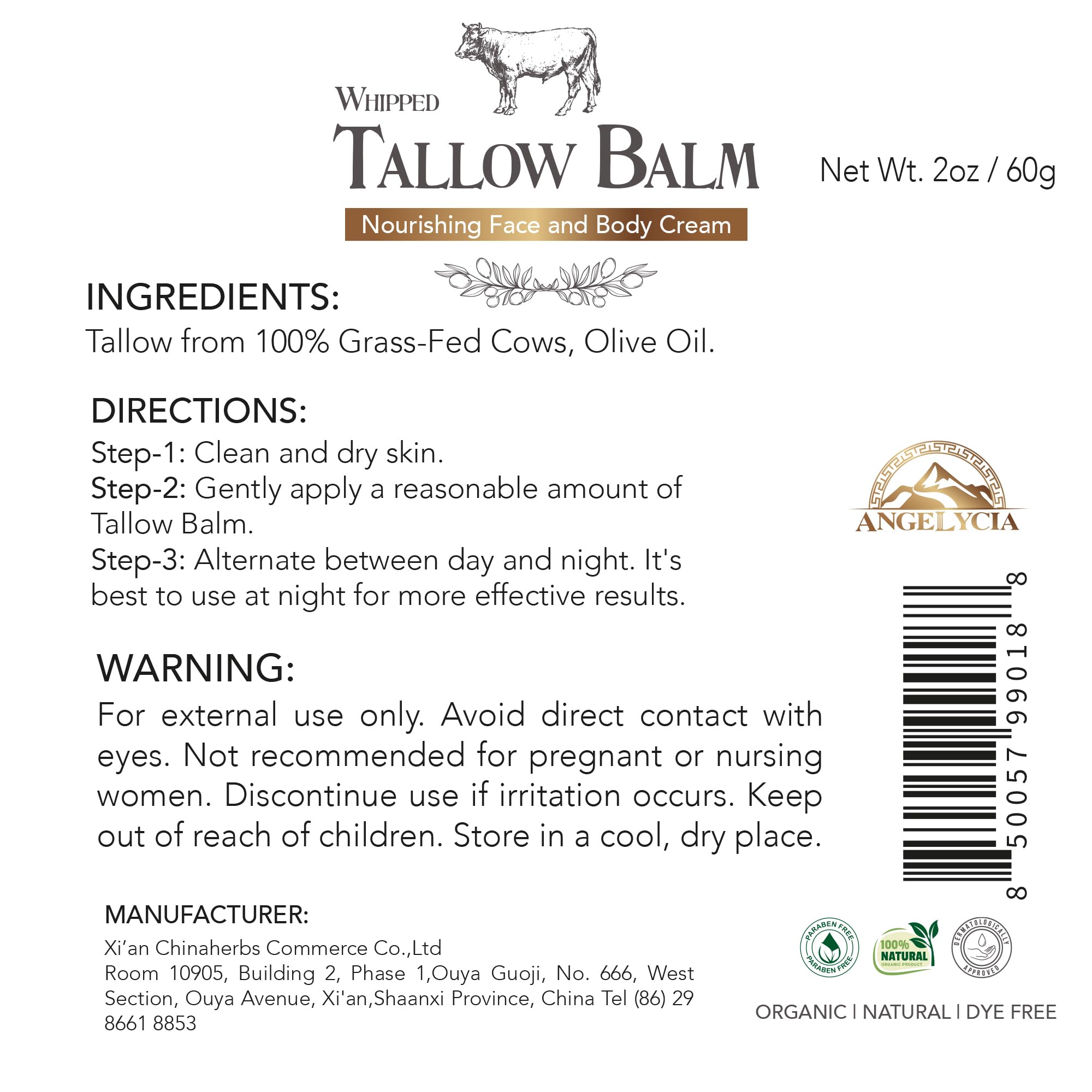 ANGELYCIA grass-fed cattle field image highlights ethical sourcing.