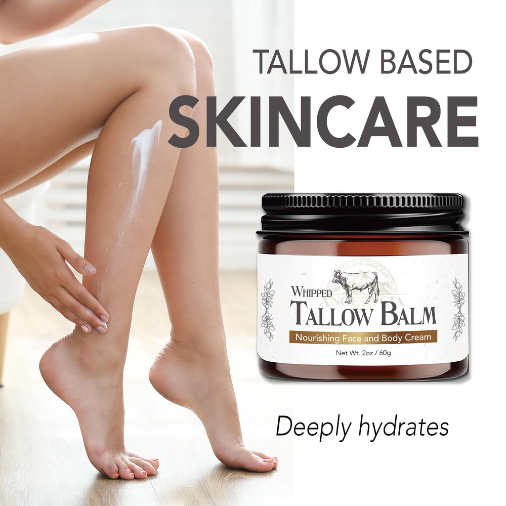 ANGELYCIA nutrient-rich tallow delivers vitamins to skin.