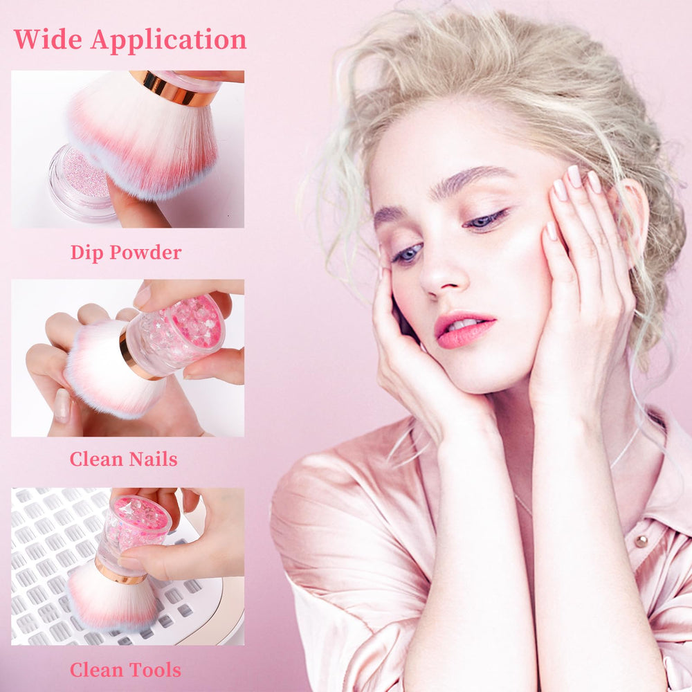 ANGNYA Nail Dust Brush versatile for powder removal and dusting.