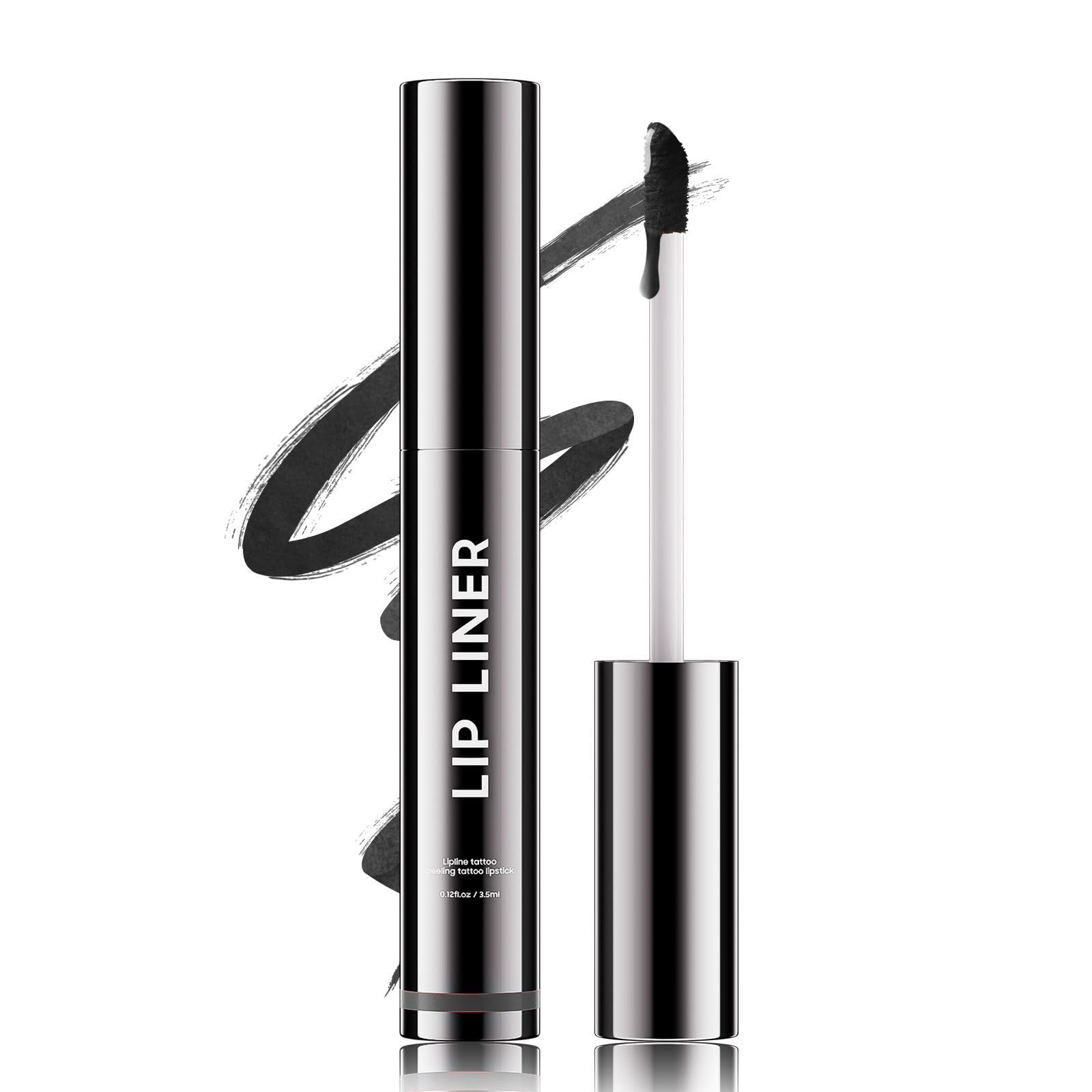 Anguishil lip stain peel-off application shows smooth, even coverage for a natural look.