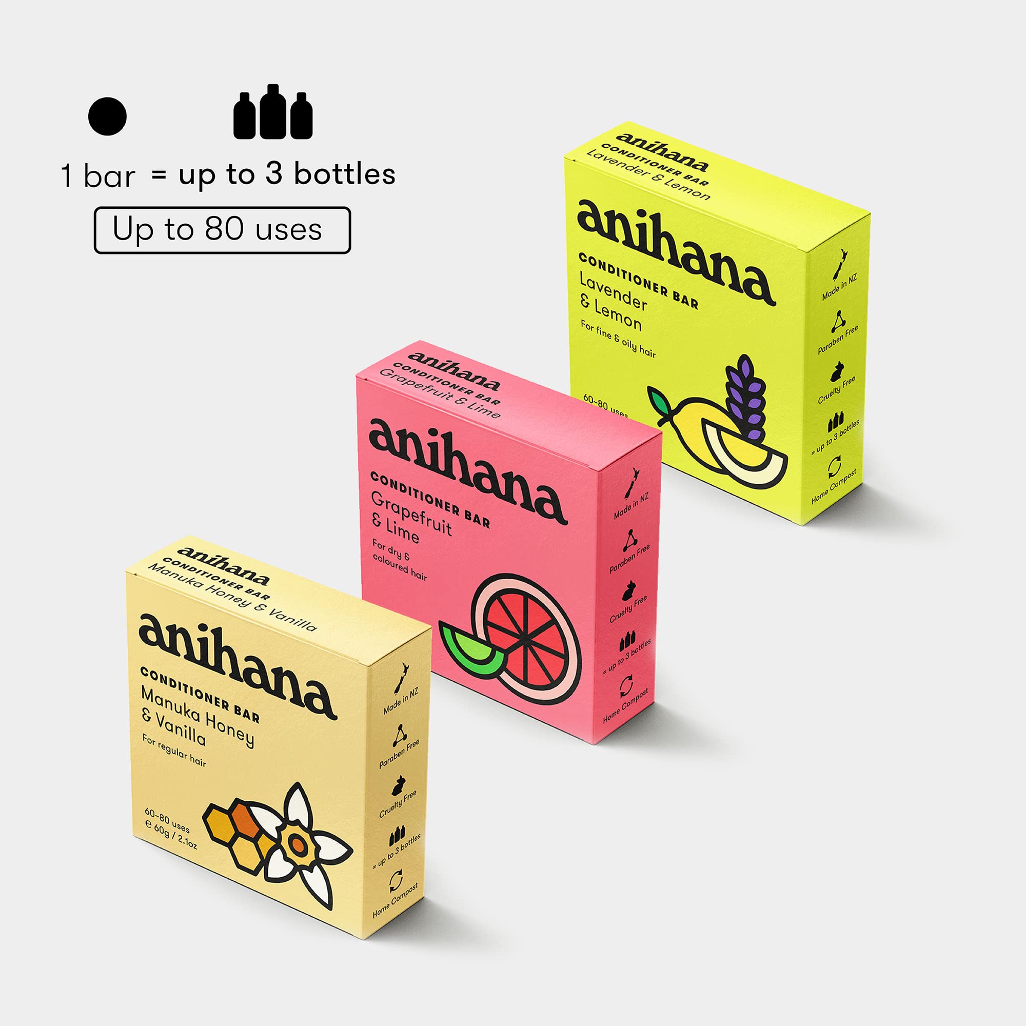 ANIHANA conditioner bar vegan and cruelty-free option for daily use