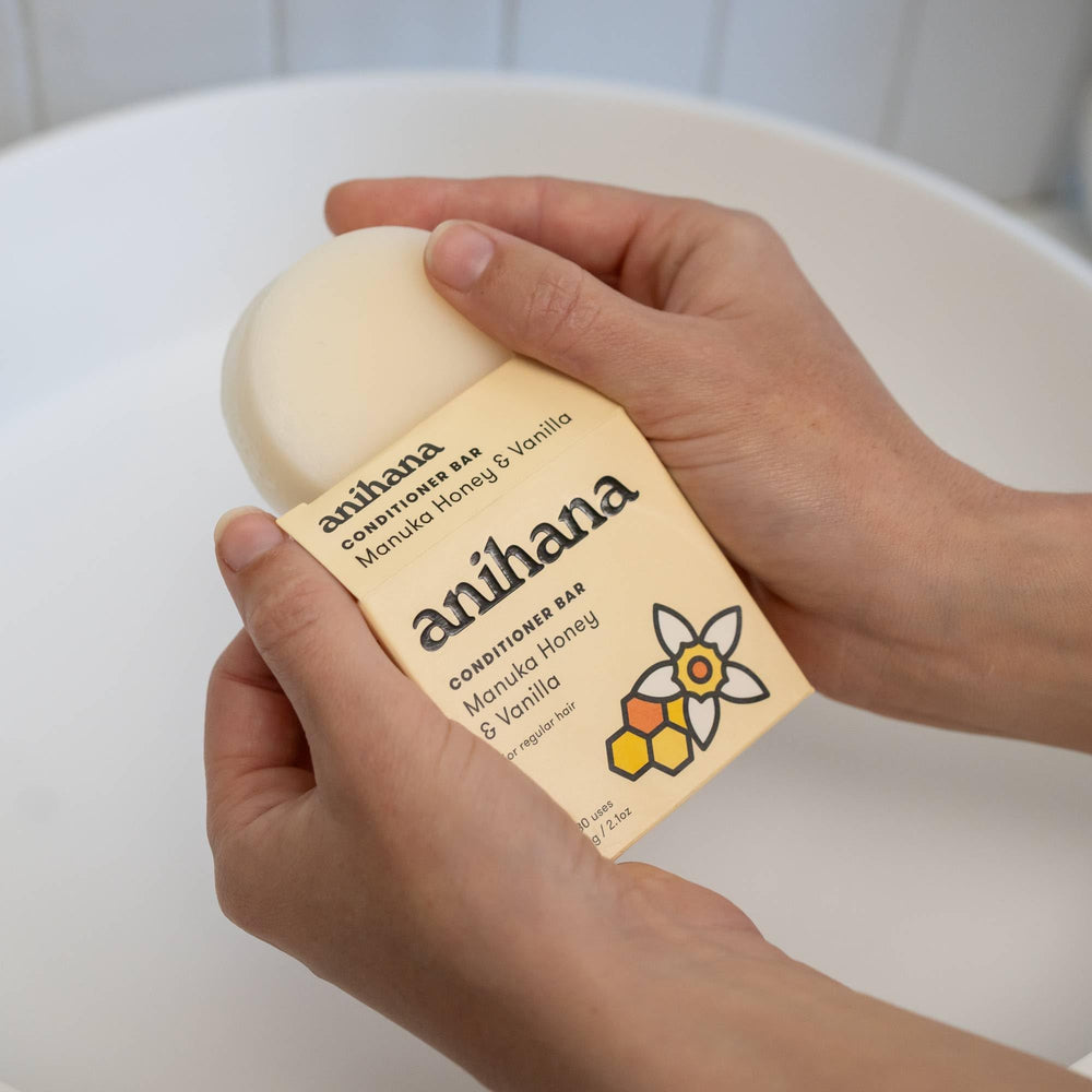 ANIHANA cruelty-free natural ingredients icon communicates safe, gentle hair care.