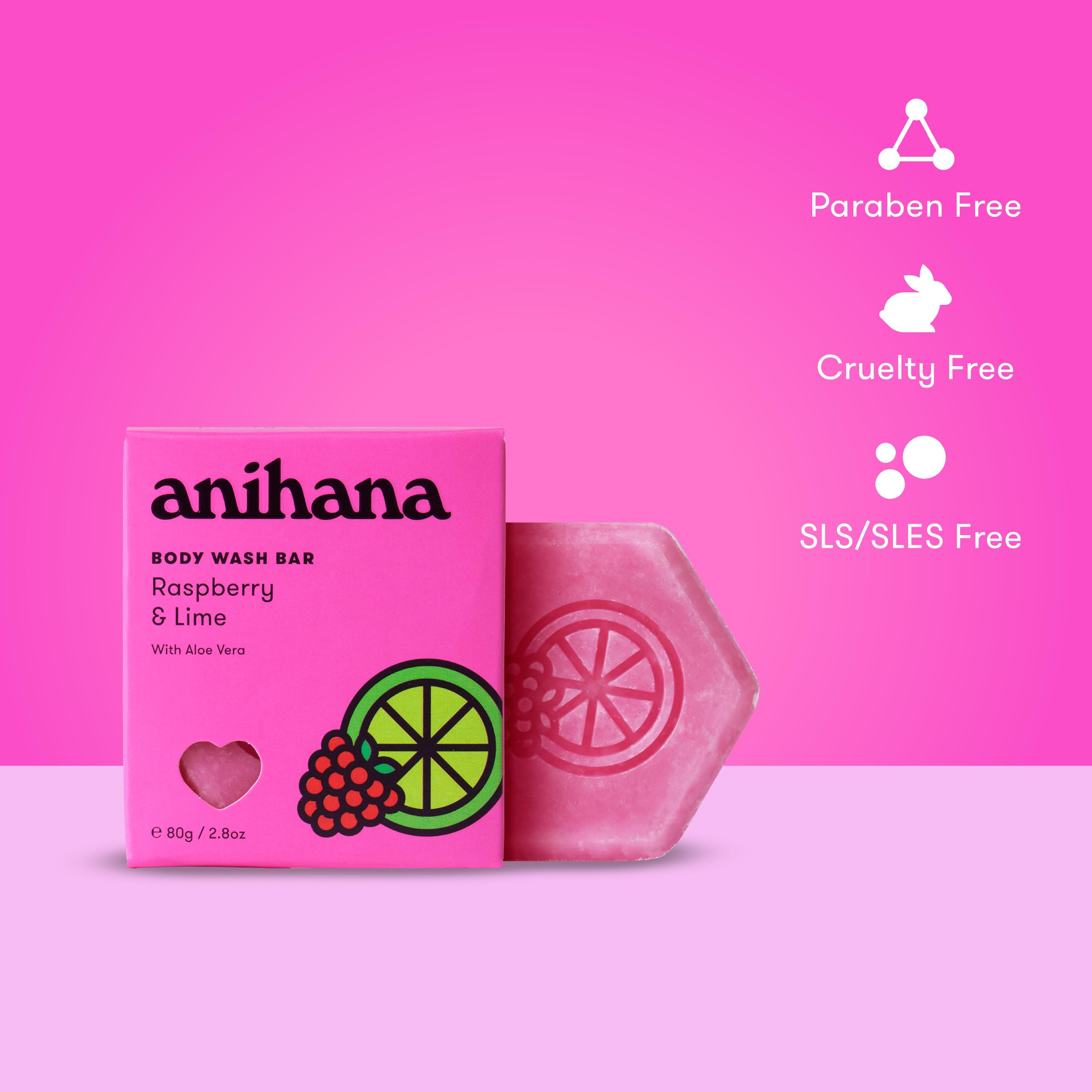 ANIHANA soap-free formula supports gentle cleansing for sensitive skin.