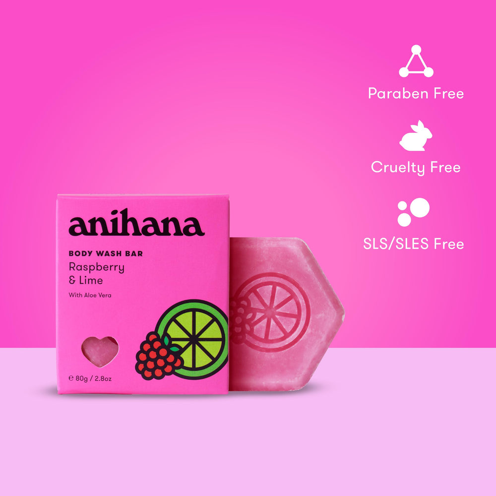 ANIHANA soap-free formula supports gentle cleansing for sensitive skin.