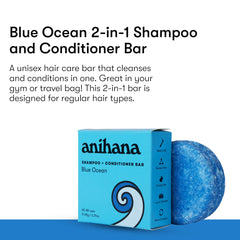 ANIHANA solid shampoo bar lightweight formula ideal for travel and residue-free cleansing