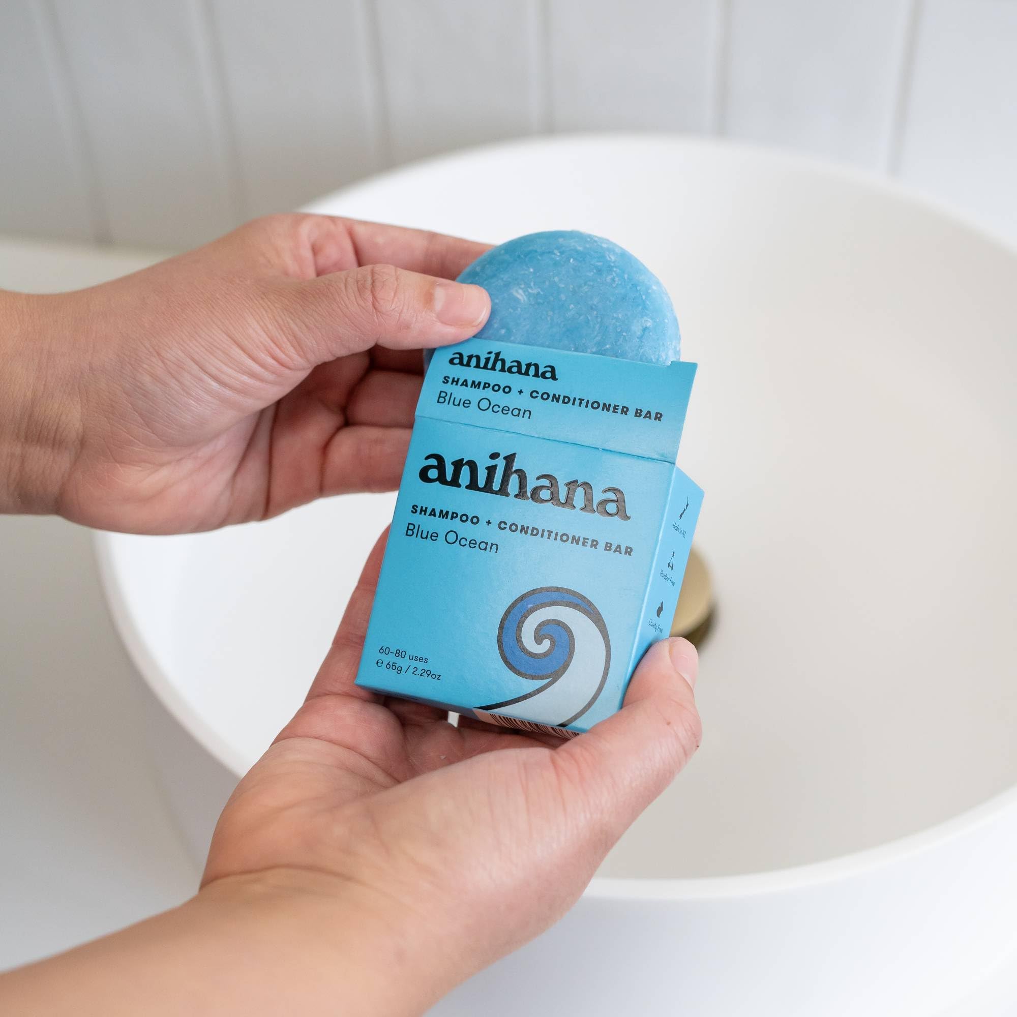 ANIHANA travel friendly hair bar fits compact bags for on the go cleansing