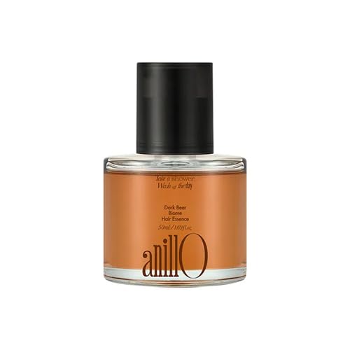 ANILLO Dark Beer Biome Hair Essence bottle pour for nourished, glossy hair