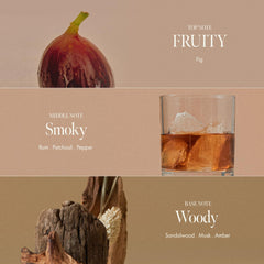 ANILLO Fig Whisky Hydrating Body Oil woody aroma provides a balanced scent experience.