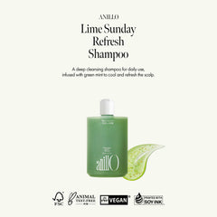 ANILLO Jeju Tangerine extract splash suggesting vitamin C enriched scalp refreshment.