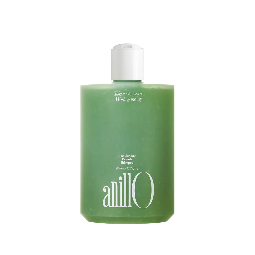 ANILLO Lime Sunday Refresh bottle with a silicone-free cleansing formula for everyday use.