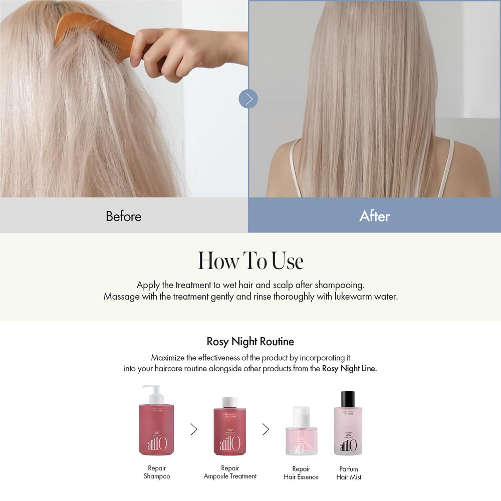 Frizz control by ANILLO Rosy Night for smoother strands and easier styling.