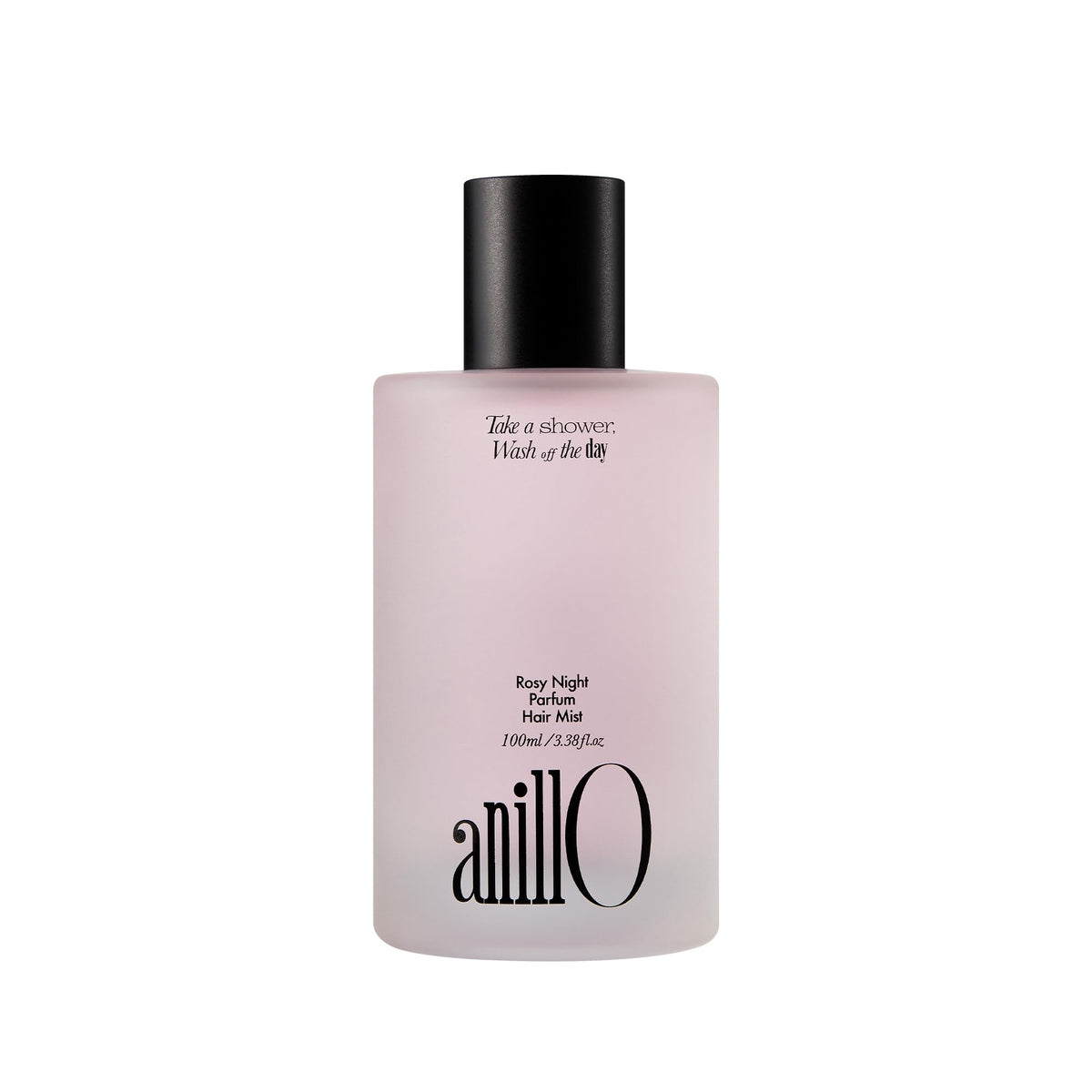 ANILLO Rosy Night hair mist bottle showing long-lasting floral musk scent