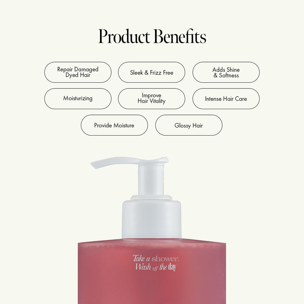 ANILLO Rosy Night Repair Shampoo with ceramide and rosehip oil for moisture.
