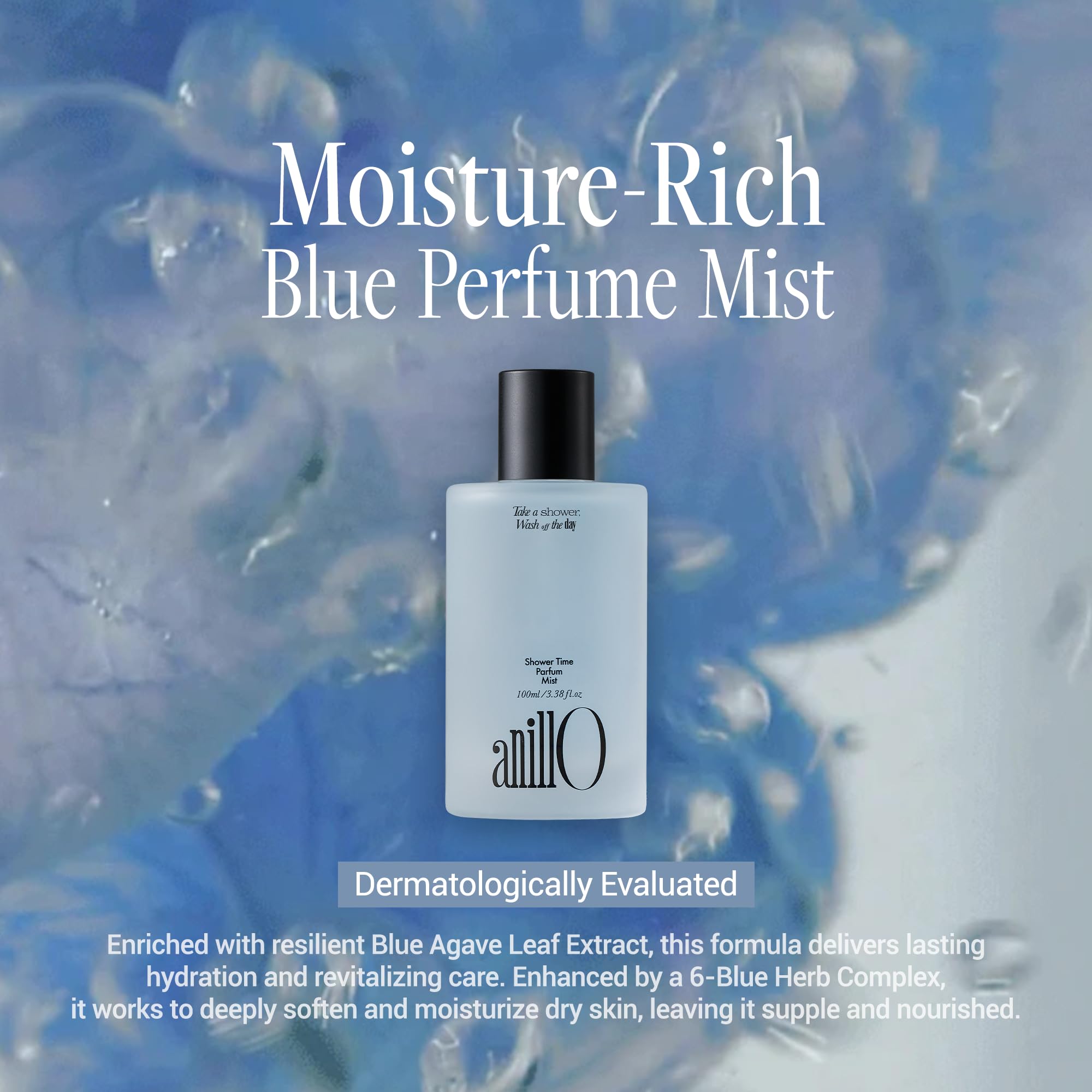 ANILLO Shower Time Parfum Mist on skin provides light hydration
