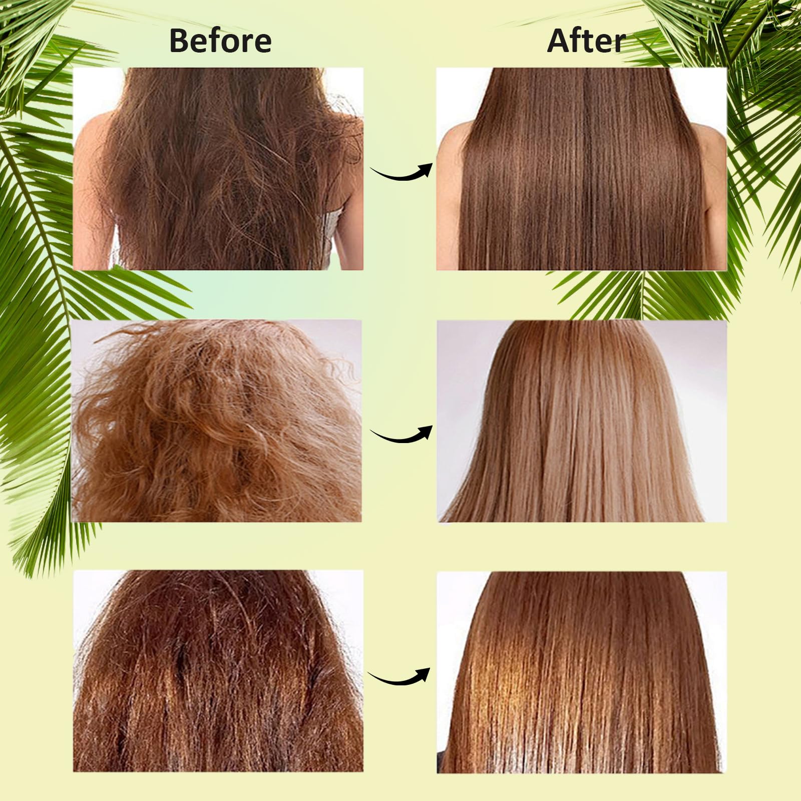 Animus Batana Oil hair ends application demonstrates smoothing and thickness possibility.