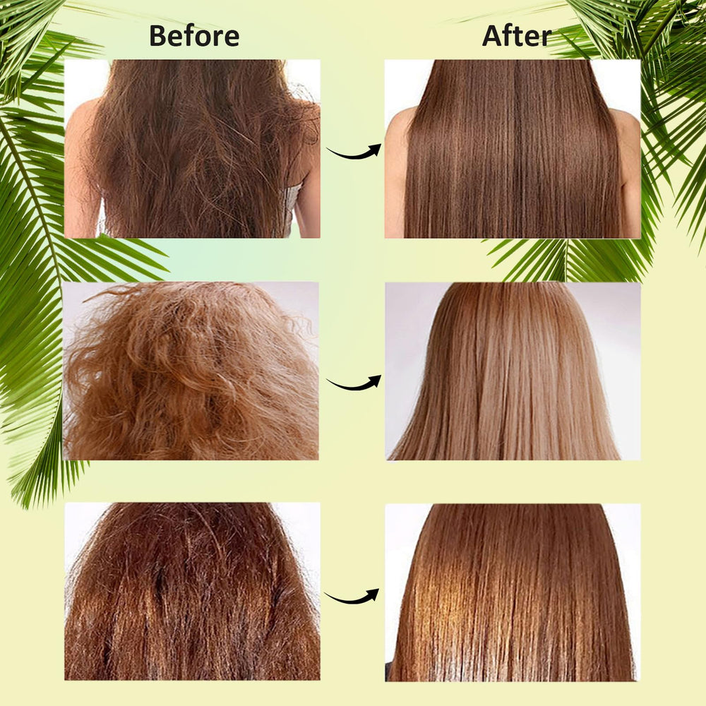 Animus Batana Oil hair ends application demonstrates smoothing and thickness possibility.