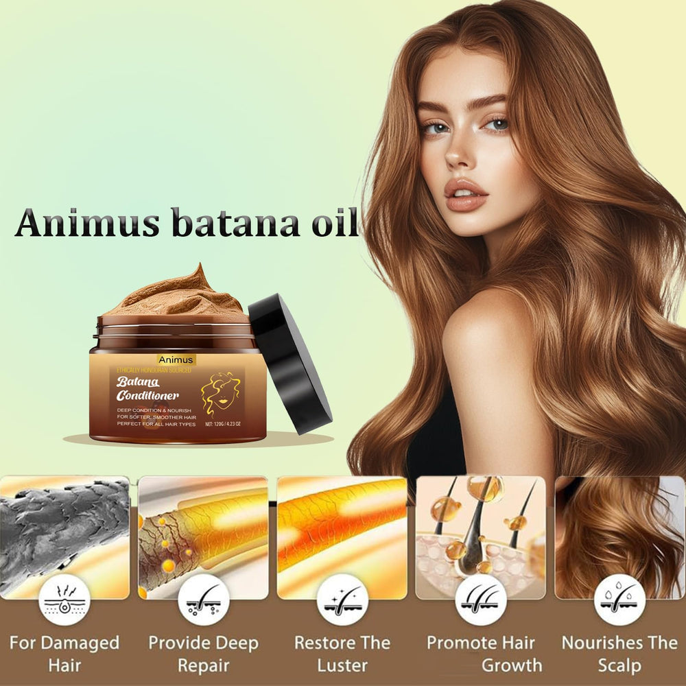 Animus Batana Oil scalp massage showing deep conditioning potential.