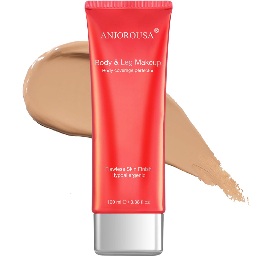 ANJOROUSA Body Coverage Perfector covers tattoos with a natural finish for seamless skin.