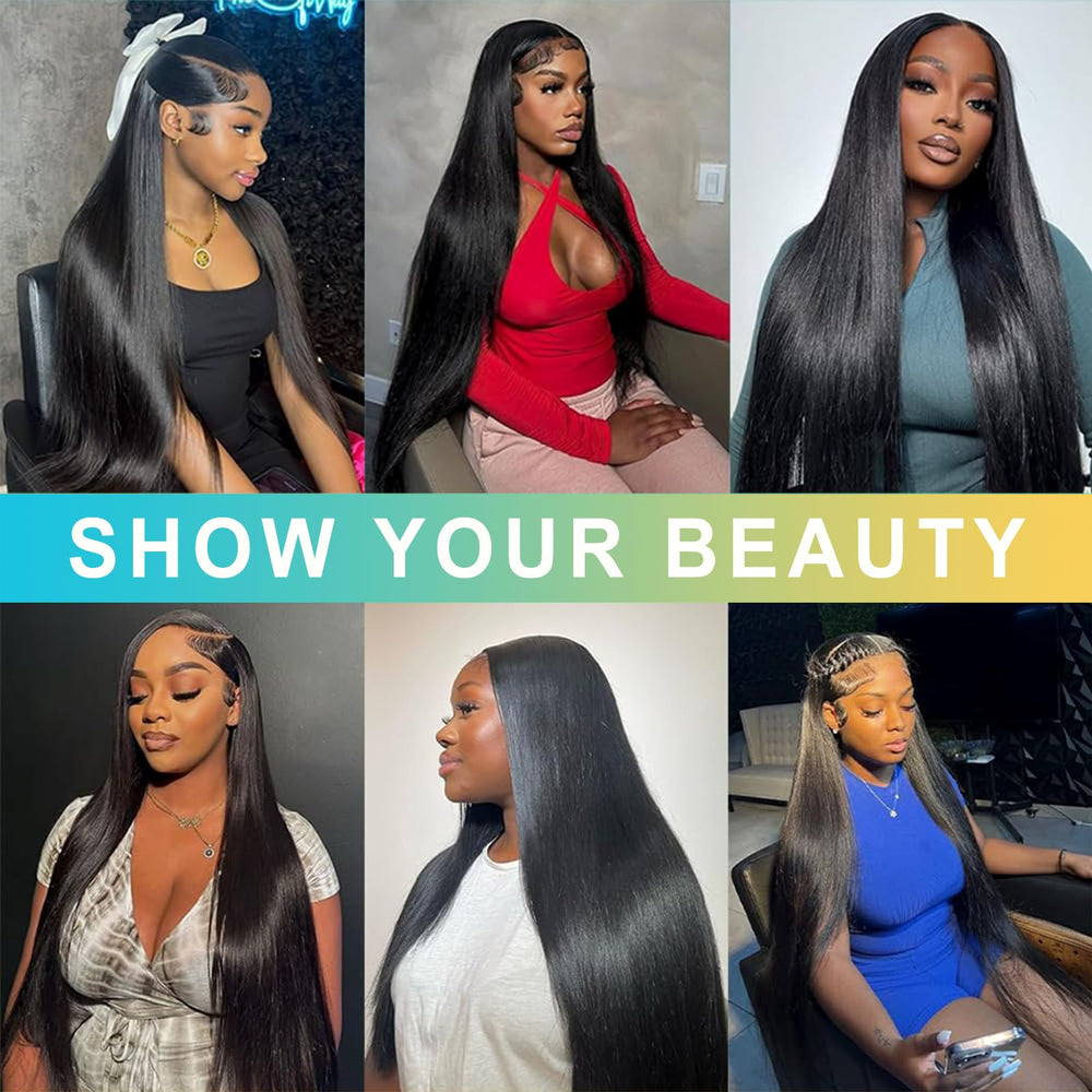 AnJudyReid easy-care straight hair with shine after washing.