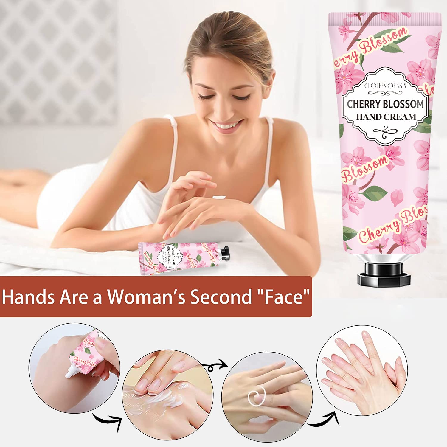 ANKOOY Gift-ready display of hand cream set for gifting occasions.