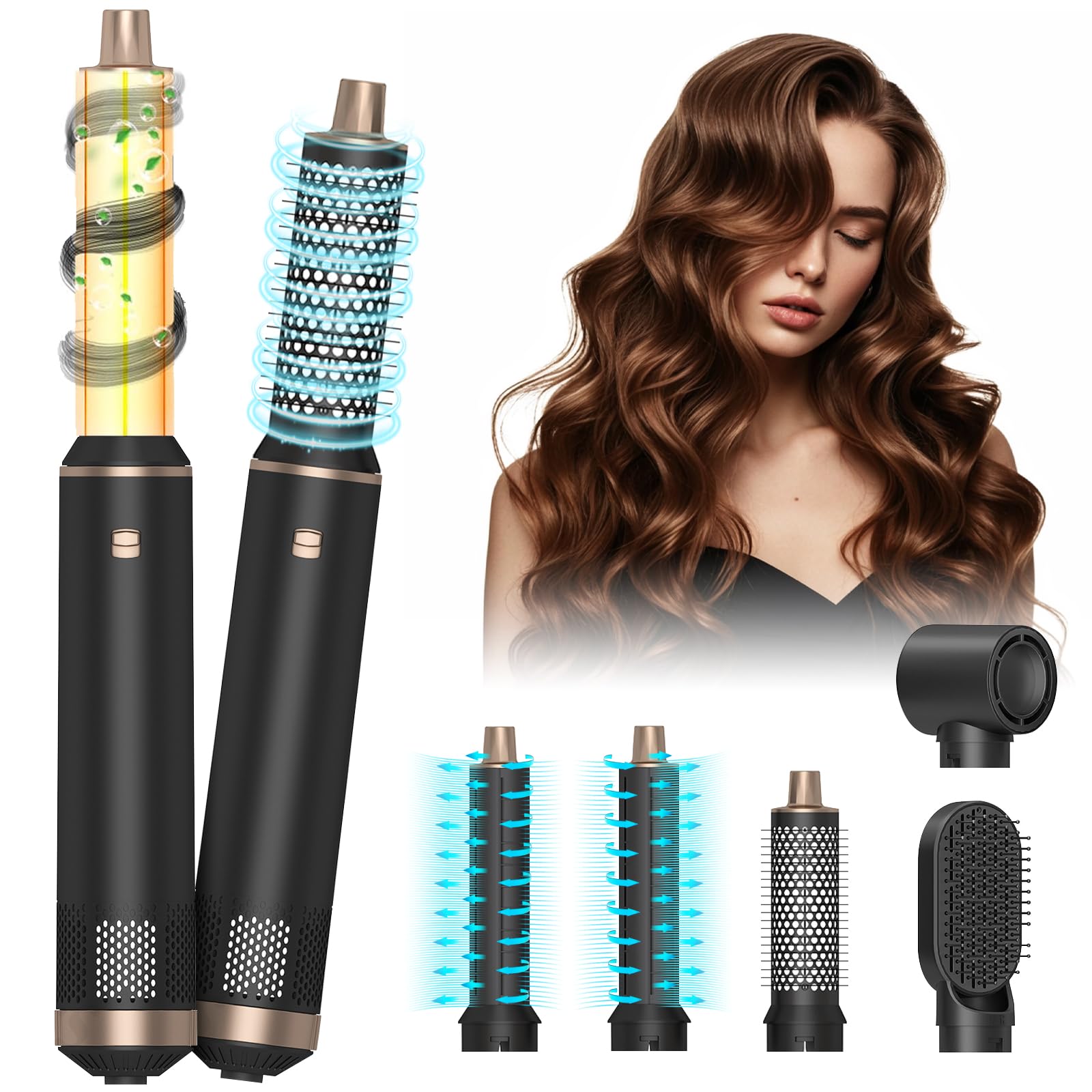 Anluomania 5-in-1 blow dryer brush for versatile styling at home