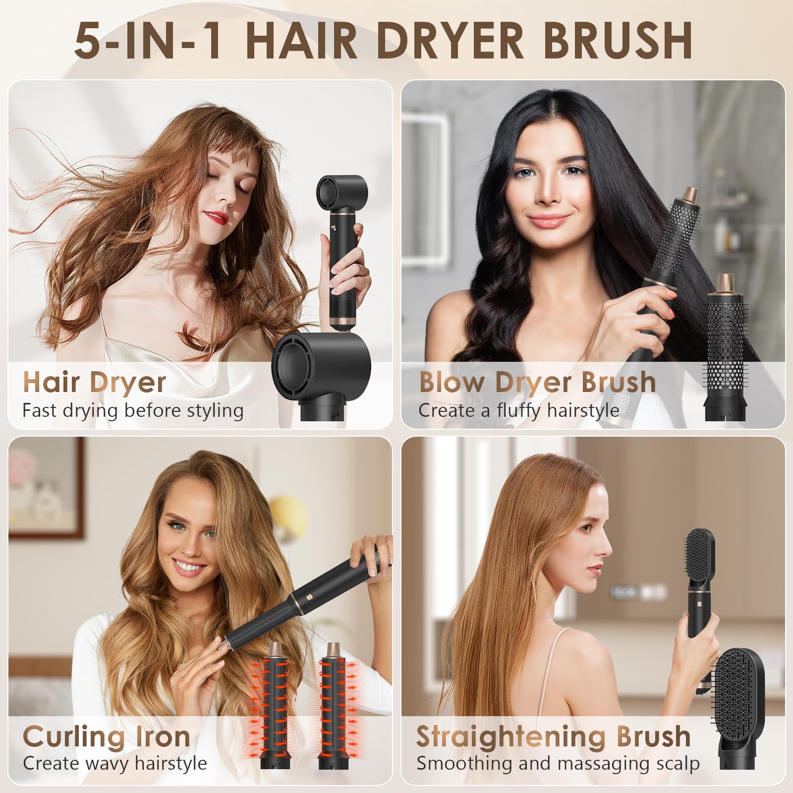 Anluomania auto-wrap curler left demonstrates effortless curling