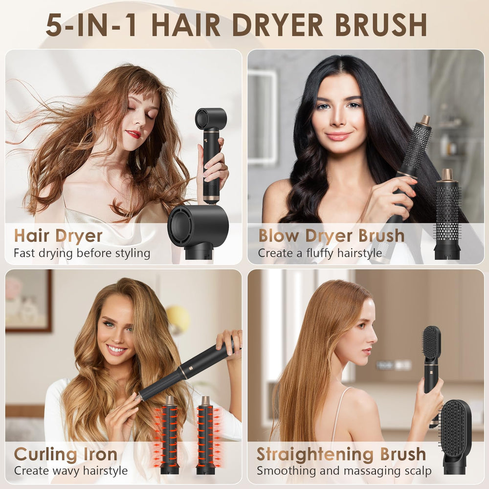 Anluomania auto-wrap curler left demonstrates effortless curling