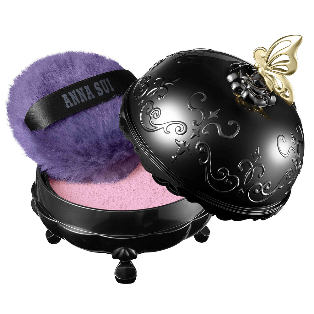 ANNA SUI Loose Face Powder pink 300 warms skin with gentle glow