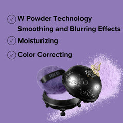 ANNA SUI Loose Face Powder purple 200 packaging highlights shade and lightweight finish.