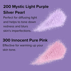 ANNA SUI Loose Face Powder texture close-up with W Smooth Powder effect