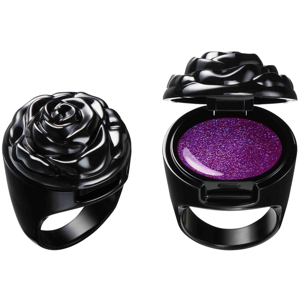 ANNA SUI Ring Rouge Mystic Purple antique lipstick adds glossy color and wearable accessory vibe.