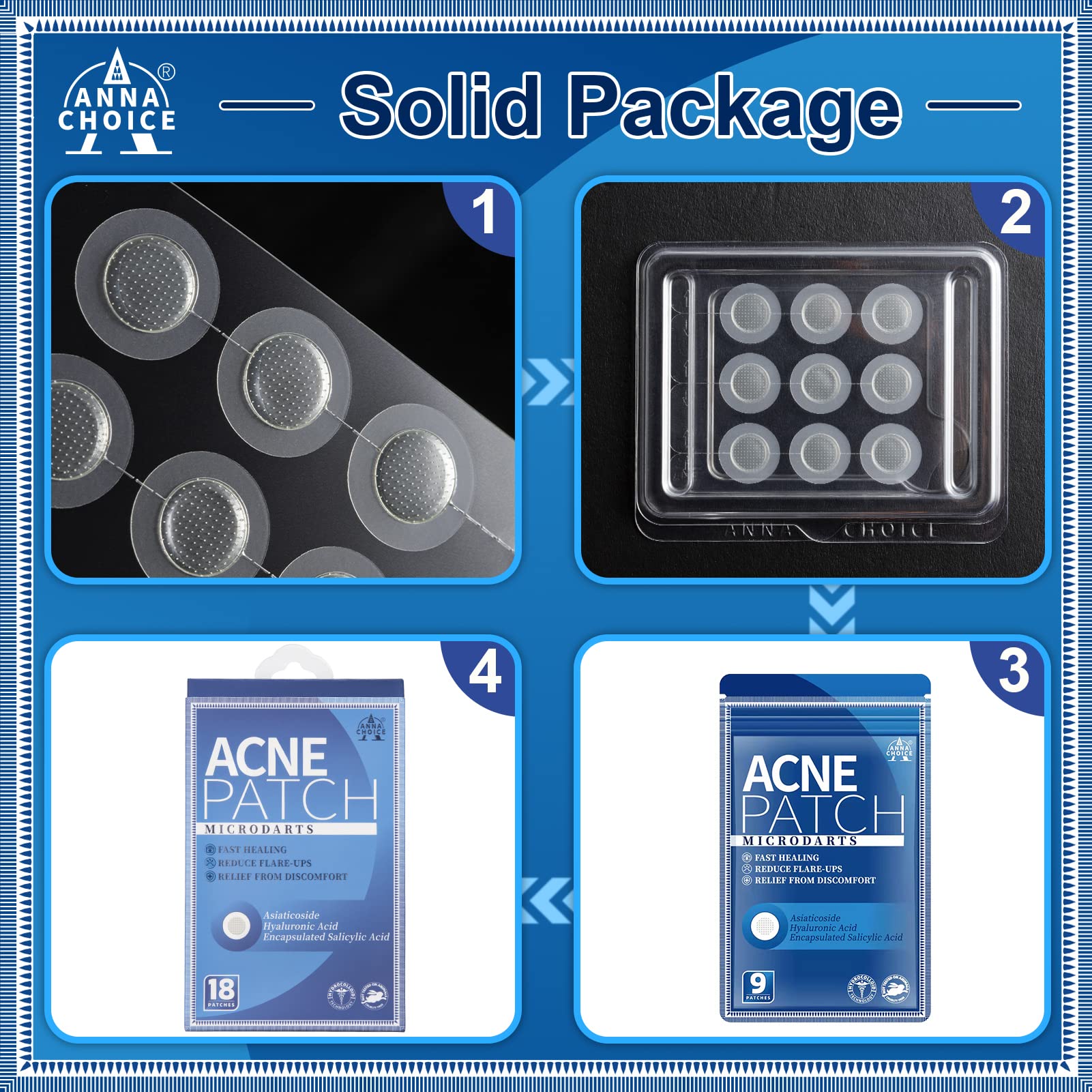 Breathable and waterproof patch shown on skin for all-day wear