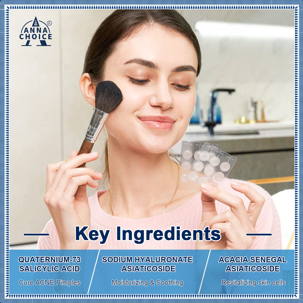 Hyaluronic acid layer visible on the patch for hydration