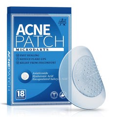 AnnaChoice Microdart Patch packaging with 18-count box for easy acne care