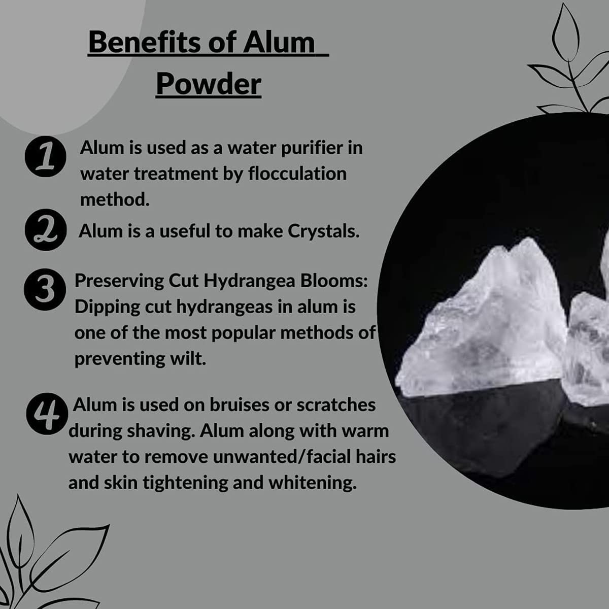 AnNafi Alum Stone Block long-lasting fragrance-free option.