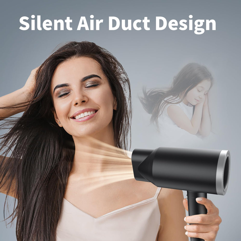 ANNE BETTY Ionic Dryer showcasing 1800W power for efficient drying.
