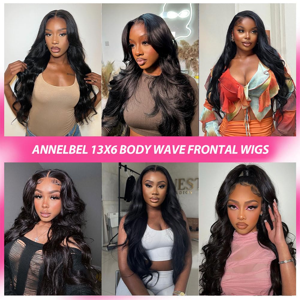 ANNELBEL 13x6 lace frontal wig with versatile parting and comfortable cap