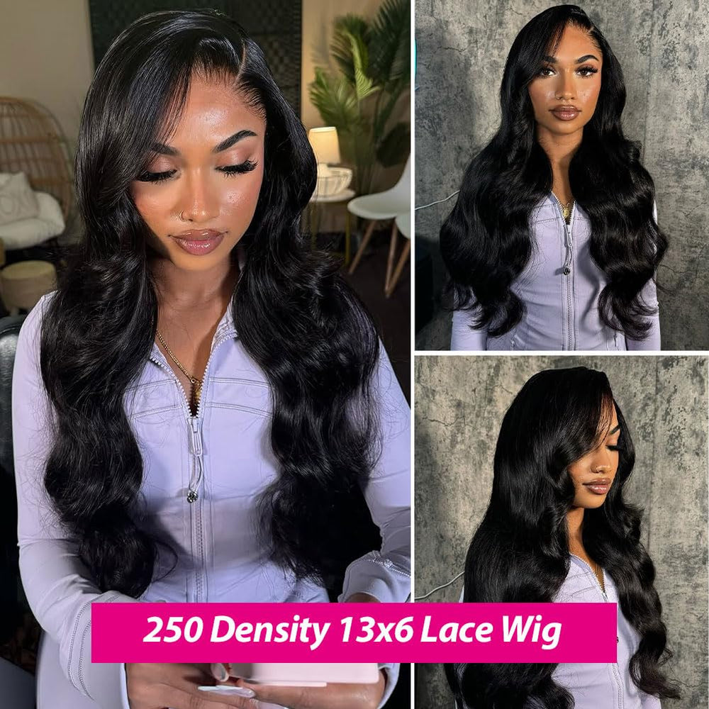 ANNELBEL hd transparent 13x6 lace frontal wig with seamless parting