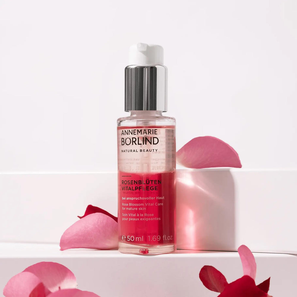 ANNEMARIE BÖRLIND Black Forest Rose stem cells logo suggesting natural renewal