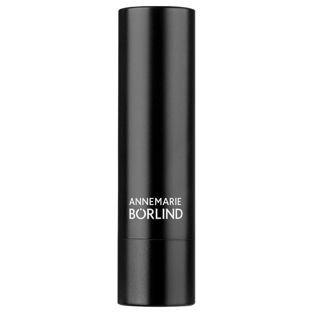 Close-up of Matte Nude lip color with velvety finish.