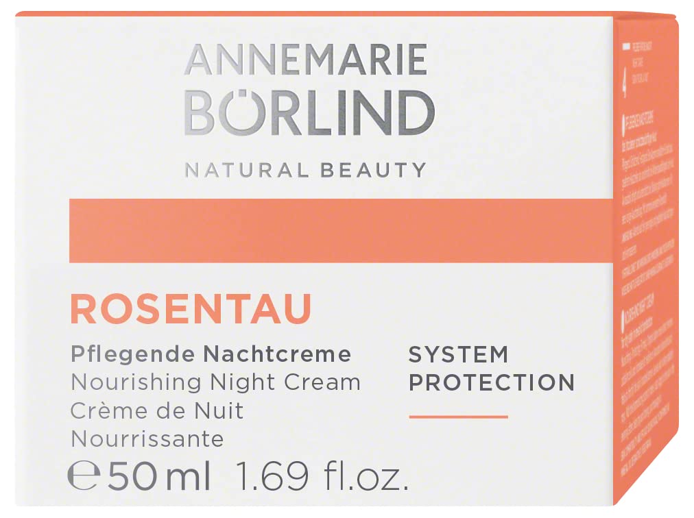 ANNEMARIE BÖRLIND Rose Dew Nourishing Night Cream texture swatch for smooth application.