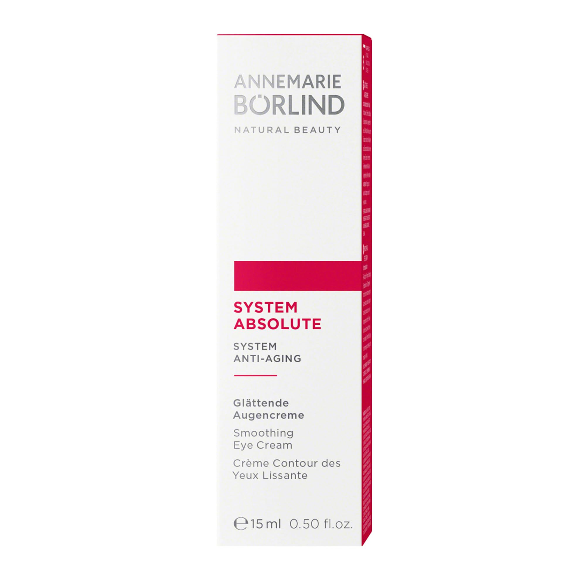 ANNEMARIE BÖRLIND System Absolute Eye Cream demonstrates brightening effect around the under-eye area.