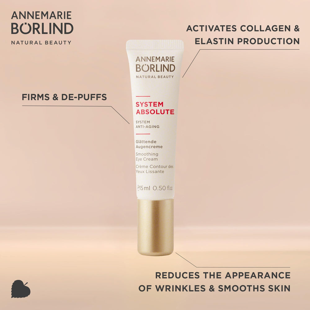 ANNEMARIE BÖRLIND System Absolute Eye Cream showing firming action around the eye contour.
