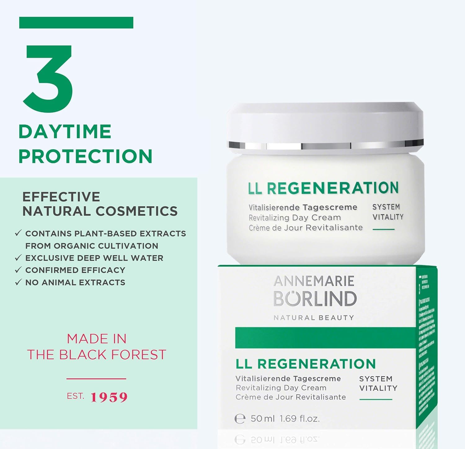 ANNEMARIE BORLIND LL REGENERATION texture swirl shows creamy consistency for daily use
