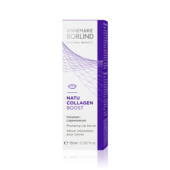 NATU COLLAGEN BOOST lip serum texture close-up with smooth glide.