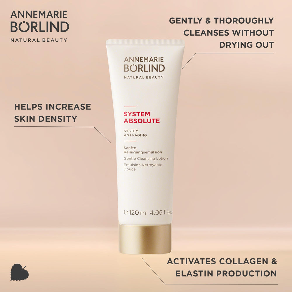 ANNEMARIE BÖRLIND cleanser texture close-up showing creamy mild formula for sensitive skin