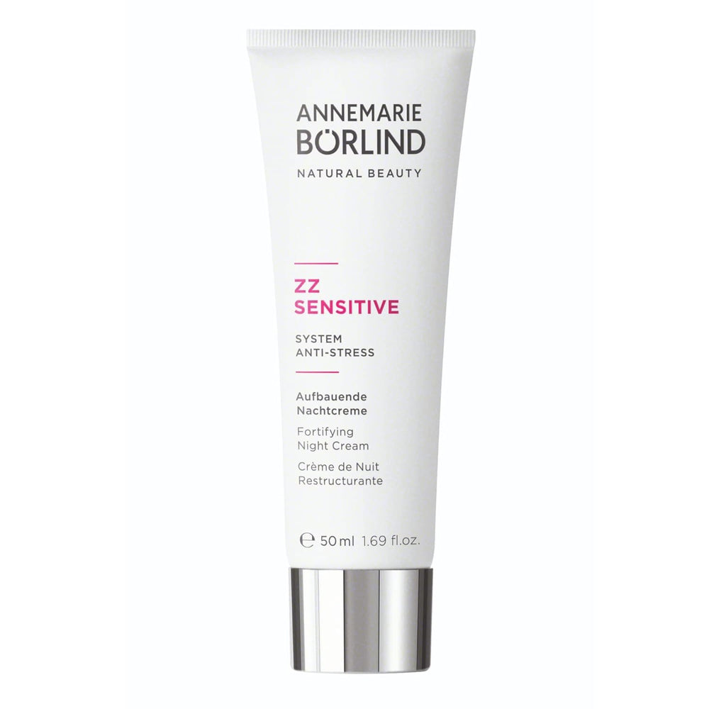 ANNEMARIE BORLIND ZZ Sensitive Night Cream jar nourishes sensitive skin overnight.